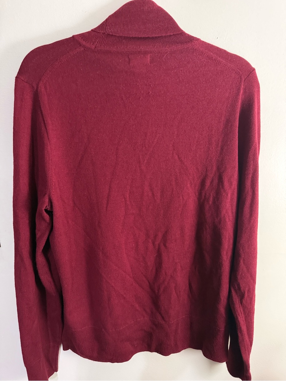 J Crew Women’s Burgundy Wool Blend Turtleneck Sweater XL - Picture 4 of 7